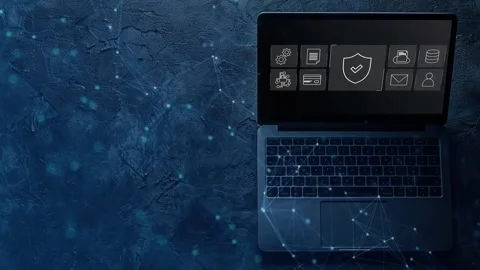 Data protection and cybersecurity concept, Stock Footage 281540787