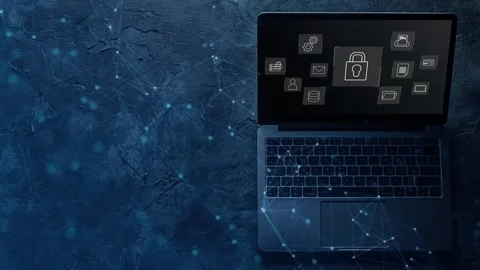Data protection and cybersecurity concept, Stock Footage 281540806