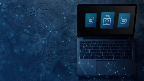 Data protection and cybersecurity concept, Stock Footage 281540809