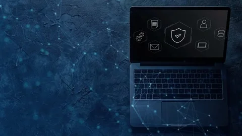 Data protection and cybersecurity concept, Stock Footage 281540811
