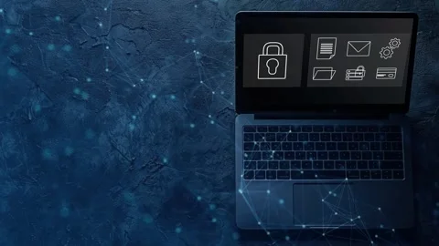 Data protection and cybersecurity concept, Stock Footage 281540823