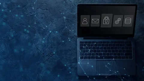 Data protection and cybersecurity concept, Stock Footage 281540830