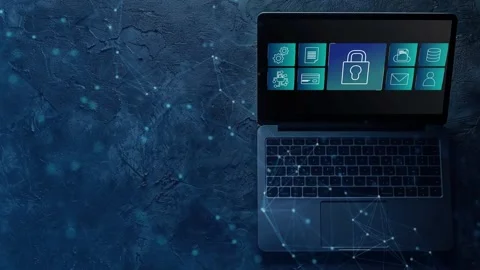 Data protection and cybersecurity concept, Stock Footage 281540831