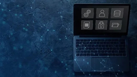 Data protection and cybersecurity concept, Stock Footage 281540840