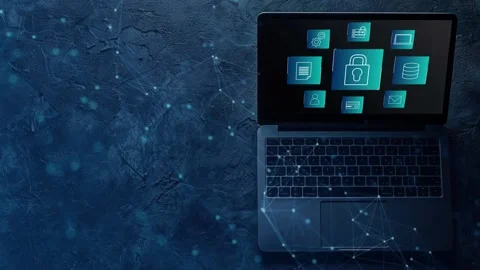 Data protection and cybersecurity concept, Stock Footage 281540841