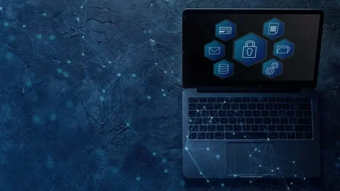 Data protection and cybersecurity concept, Stock Footage 281540845