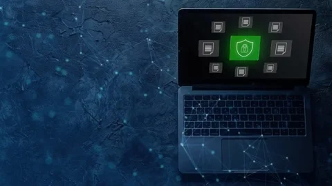 Data protection and cybersecurity concept, Stock Footage 281540866