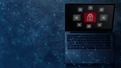 Data protection and cybersecurity concept, Stock Footage 281540867
