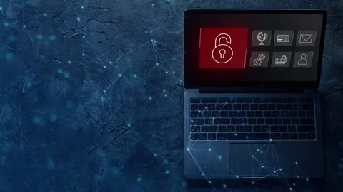 Data protection and cybersecurity concept, Stock Footage 281540879