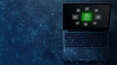 Data protection and cybersecurity concept, Stock Footage 281540895