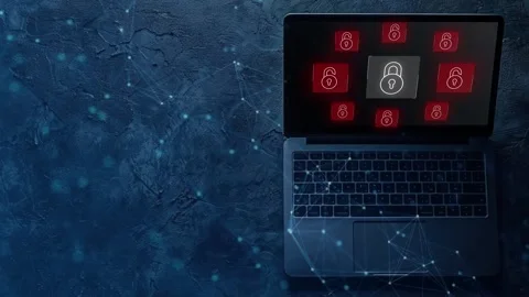 Data protection and cybersecurity concept, Stock Footage 281540917
