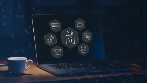 Data protection and cybersecurity concept, Stock Footage 281540937
