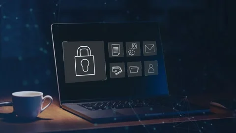 Data protection and cybersecurity concept, Stock Footage 281540938