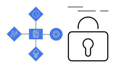 Data protection and secure information flow in business processes 스톡 일러스트