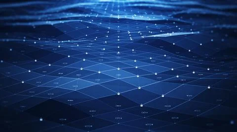 Data protection background is a concept in cybersecurity and privacy technolo Stockillustratie