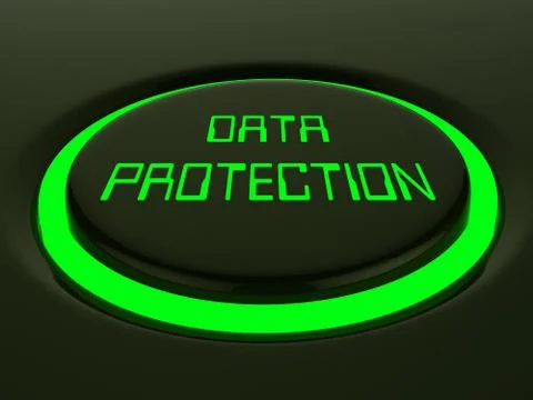 Data Protection Bill Internet Privacy 3d Rendering Illustrazione stock