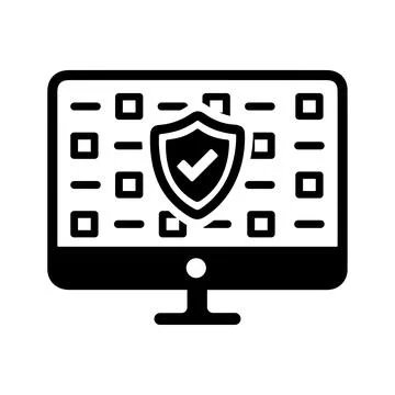 Data protection, Code, encryption, security icon Stock Illustration