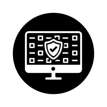 Data protection, Code, encryption, security icon イラスト素材