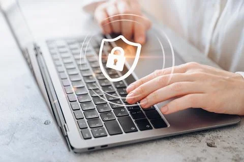 Data Protection: Computer Security and Privacy Foto stock