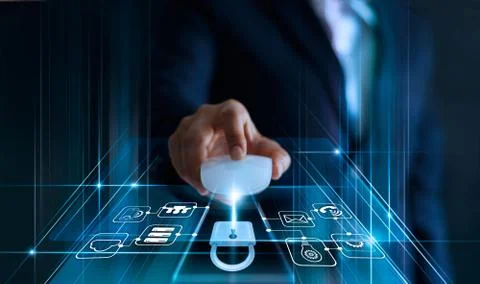 Data protection concept. GDPR. EU. Cyber security. 스톡 사진