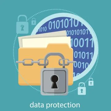 Data protection concept イラスト素材