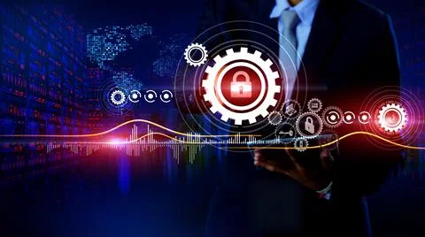 Data Protection Concept Illustrazione stock