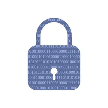 Data protection concept. Network data security Stockillustratie