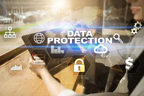 Data protection, Cyber security, information safety and encryption. internet Stock-Fotos