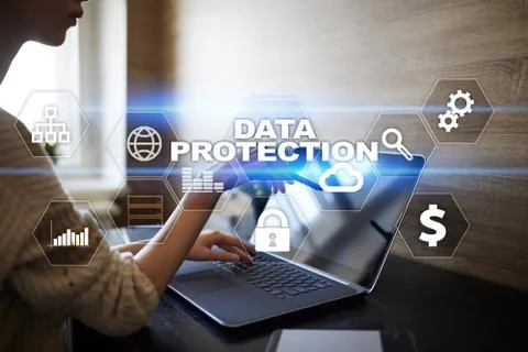 Data protection, Cyber security, information safety and encryption. internet Stock Photos