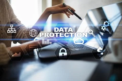 Data protection, Cyber security, information safety and encryption. internet  Stock Photos