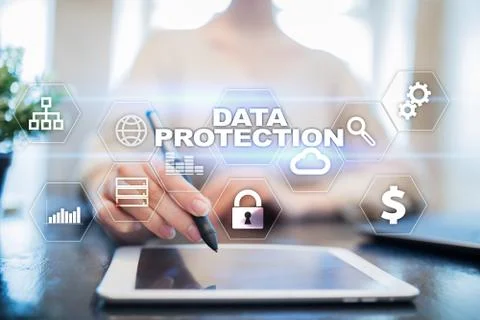 Data protection, Cyber security, information safety and encryption. internet Stock Photos