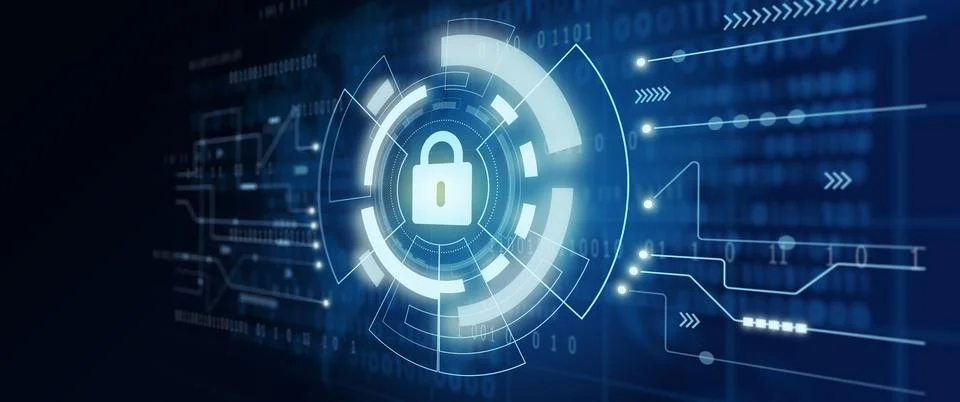 Data protection Cyber Security Privacy. Business Internet Technology Concept. 스톡 일러스트