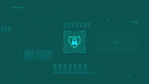 Data protection cybersecurity and anti hack data privacy Stock Footage 295587428