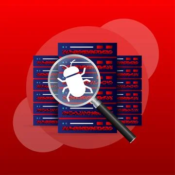 Data protection. Data protection. 3d vector icon. Alert message. Alert message Stock Illustration