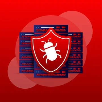 Data protection. Data protection. 3d vector icon. Alert message. Alert message Stock Illustration