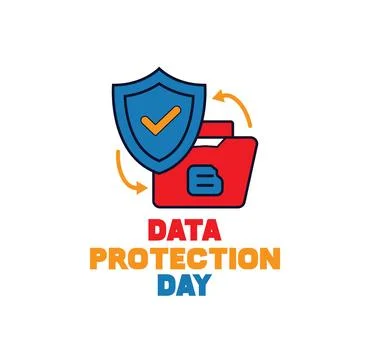 Data Protection Day. Safeguarding Digital Privacy and Security. Stock Illustration