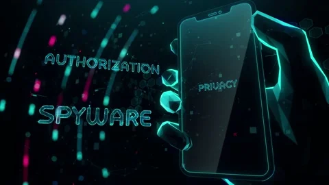 Data Protection with digital technology hitech concept Stock Footage 141861270