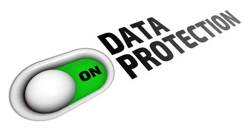Data protection is enabled Illustrazione stock