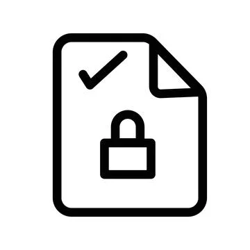 Data protection icon design in filled and outlined style Illustrazione stock