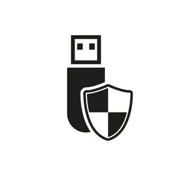 The data protection icon. Transfer and connection, data symbol. UI. Web. Logo Stock Illustration