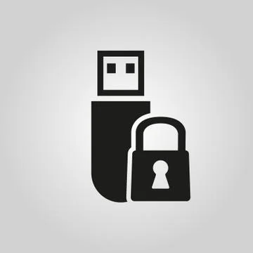 The data protection icon. Transfer and connection, data symbol. UI. Web. Logo 库存插图