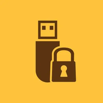 The data protection icon. Transfer and connection, data protection symbol. UI 스톡 일러스트
