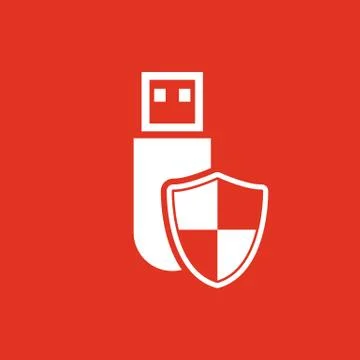 The data protection icon. Transfer and connection, data protection symbol. UI Stock Illustration