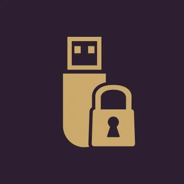The data protection icon. Transfer and connection, data protection symbol. UI 스톡 일러스트