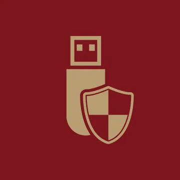 The data protection icon. Transfer and connection, data protection symbol. UI Stock Illustration