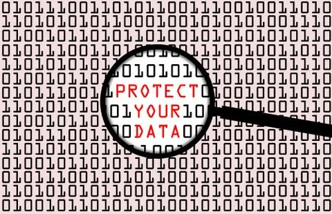 Data protection Stock Illustration