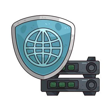 Data Protection illustration Stock Illustration