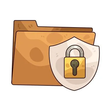 Data Protection illustration 스톡 일러스트