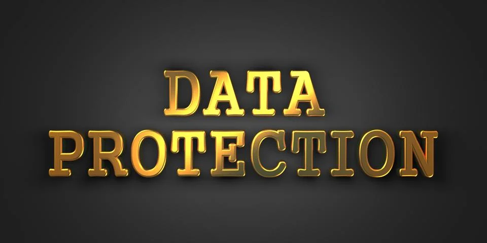 Data Protection. Information Concept. Illustrazione stock