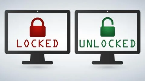 Data protection, internet security concept infographic. Network secure. Vecto Stock Illustration